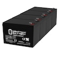 Mighty Max Battery 12V 9Ah SLA Battery Replaces Schwinn S200 Electric Scooter - 4 Pack ML9-12MP49151129706
